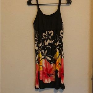 Black floral dress